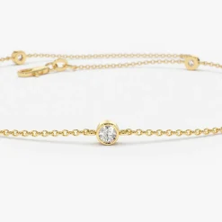 14k Diamond by The Yard Solitaire Bracelet