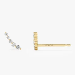 14k Diamond Crawler Studs