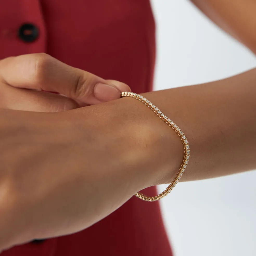 14K Diamond Tennis Bracelet 2.20 ctw
