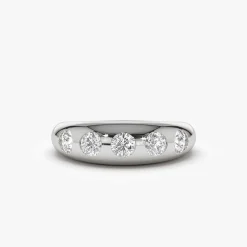 14k Dome Chunky Statement Diamond Ring