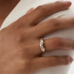 14k Dome Chunky Statement Diamond Ring