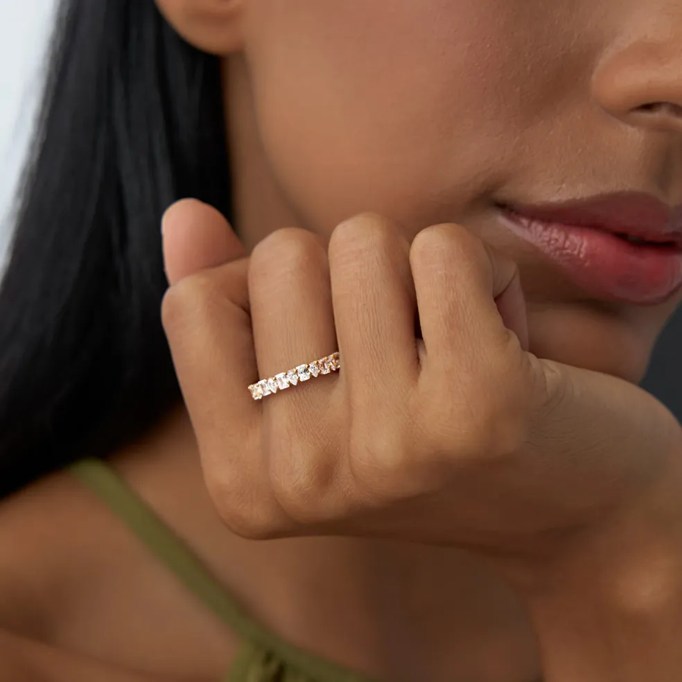 14k Emerald and Pear Shape Diamond Ring