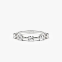 14k Five Stone Prong Setting Diamond Ring 0.50ctw