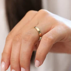 14K Flat 3MM Wedding Band