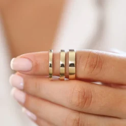 14K Flat 3MM Wedding Band