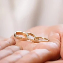 14K Flat 3MM Wedding Band