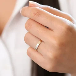 14K Flat 3MM Wedding Band