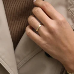 14K Flat 3MM Wedding Band