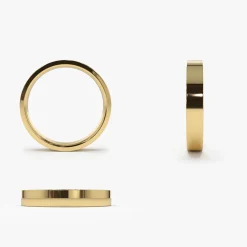 14K Flat 3MM Wedding Band