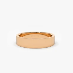 14K Flat 4MM Wedding Band