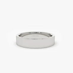 14K Flat 4MM Wedding Band