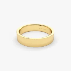 14K Flat 4MM Wedding Band