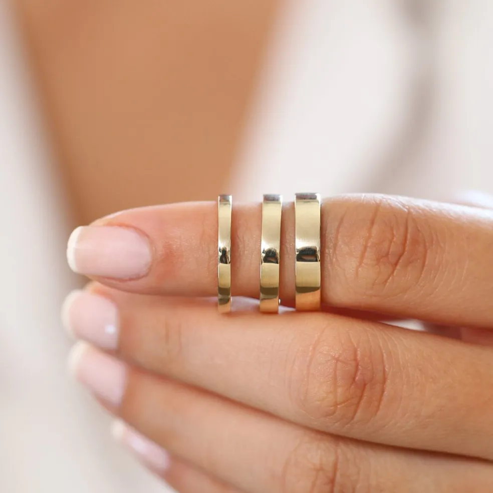 14k Flat 2MM wedding band