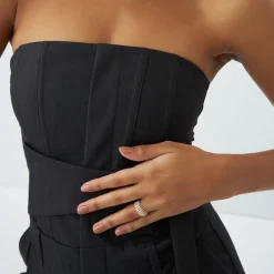 14k Floating Diamond Bubble Band
