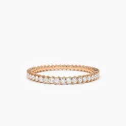 14k Full Eternity Petite Diamond Ring