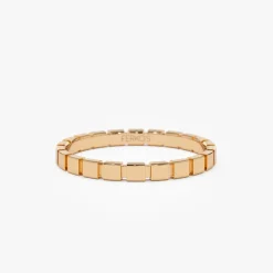 14K Geometric Square Stacking Ring