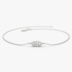 14K Gold Art Deco Chain Bracelet