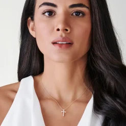 14k Gold Baguette and Round Diamond Necklace