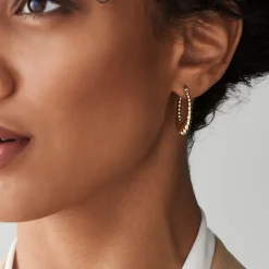 14k Gold Bold Twisted Women's Earrings