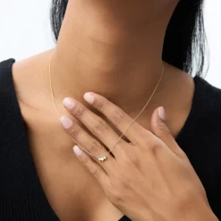 14K Gold Classic Trio Diamond Necklace