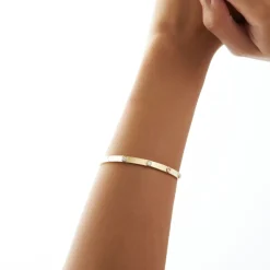 14K Gold 0.50Ct Round Diamond Bangle Bracelet