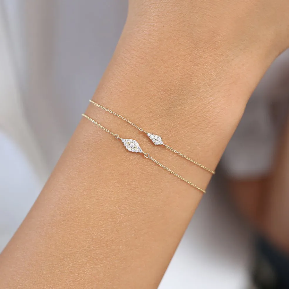 14k Gold Diamond Bracelet