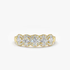 14K Gold Diamond Wedding Band