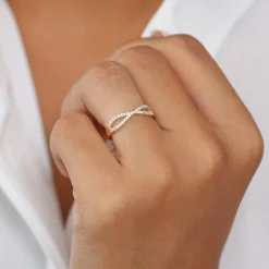 14K Gold Eternity Diamond Wedding Band