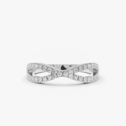14K Gold Eternity Diamond Wedding Band