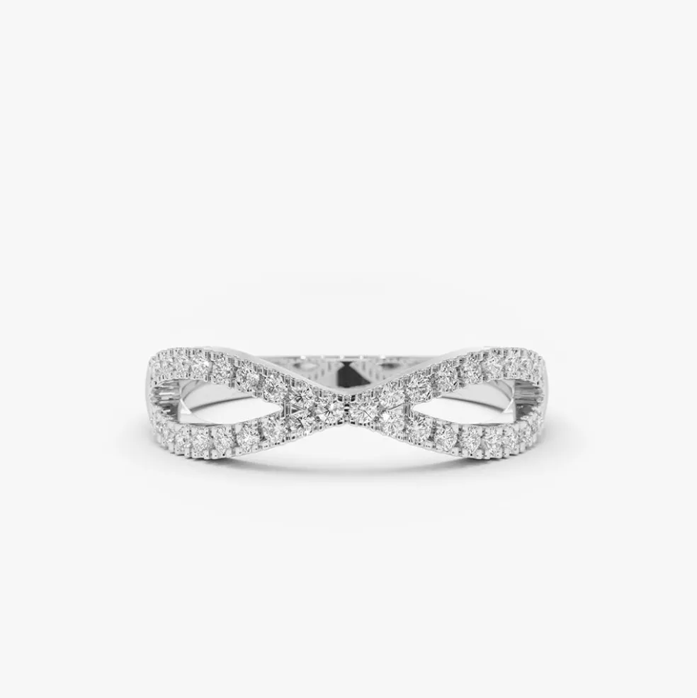 14K Gold Eternity Diamond Wedding Band