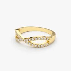 14K Gold Eternity Diamond Wedding Band