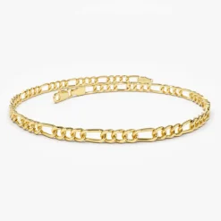 14k Gold Figaro Chain Bracelet