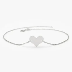 14K Gold Heart Bracelet