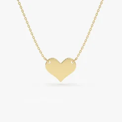 14k Gold Heart Necklace