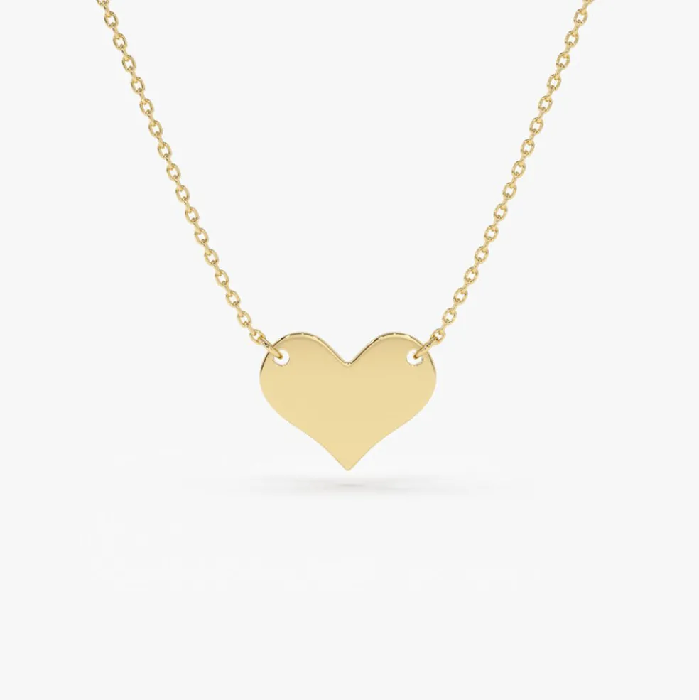 14k Gold Heart Necklace