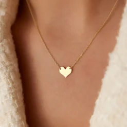 14k Gold Heart Necklace