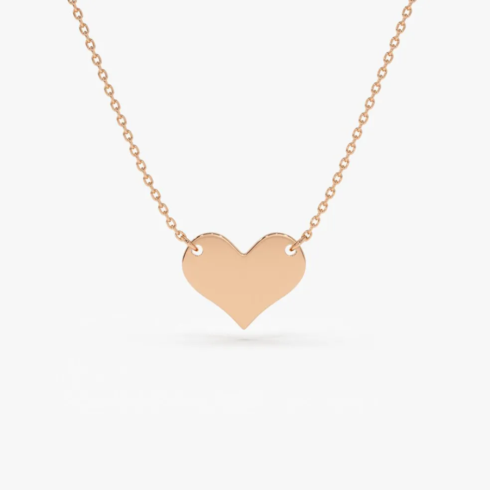 14k Gold Heart Necklace