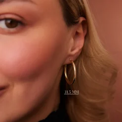 14k Gold Hoops 26.5 - 31.5 - 37MM