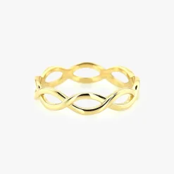 14k Gold Infinity Band