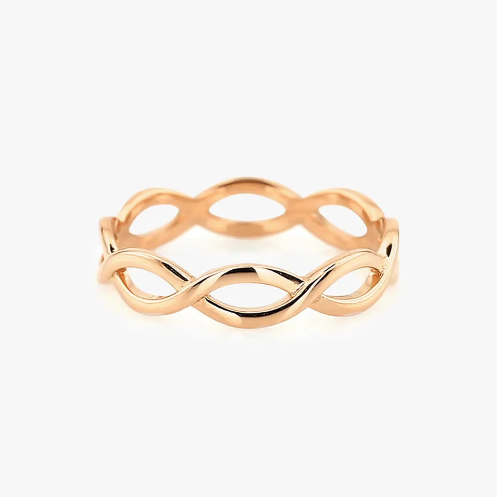 14k Gold Infinity Band