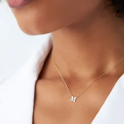 14K Gold Initial Necklace