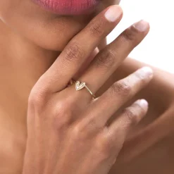 14k Gold Love Heart Ring