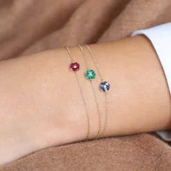 14K Gold Marquise Diamond Cluster Bracelet