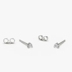 14K Gold Mini Diamond Studs