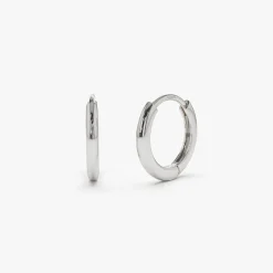 14k Gold Mini Plain Huggies