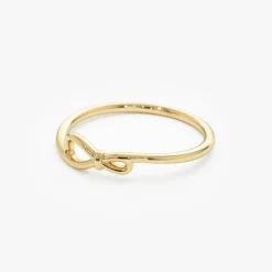 14k Gold Minimalist Knot Band