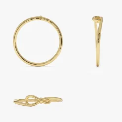 14k Gold Minimalist Knot Band