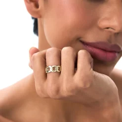 14k Gold 8MM Cuban Link Ring
