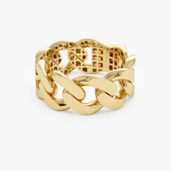 14k Gold 8MM Cuban Link Ring