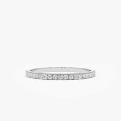 14K Gold 1.5MM Full Eternity Diamond Ring
